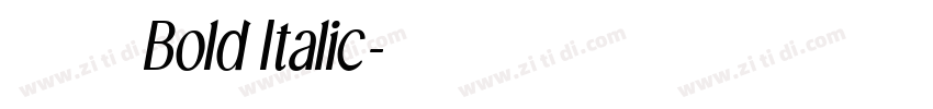 印品雅宋简 Bold Italic字体转换